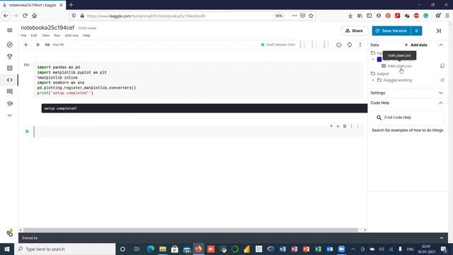 Creating a new python notebook in kaggle kernel смотреть онлайн