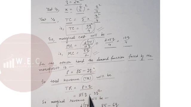 [Solved] MEC 101 Monopolist's Equilibrium (Numericals) смотреть онлайн