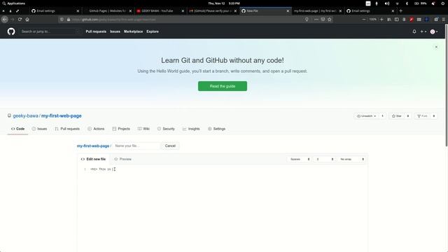 GitHub Pages || Create Your First Website using GitHub Pages смотреть онлайн