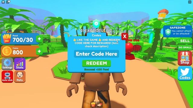 *JULY 2021* ALL *NEW* WORKING CODES FOR EATING SIMULATOR *OP*! ROBLOX смотреть онлайн