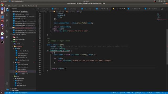 User Authentication | Node.js API From Scratch Using TypeScript, Express And MongoDB #2 смотреть онлайн