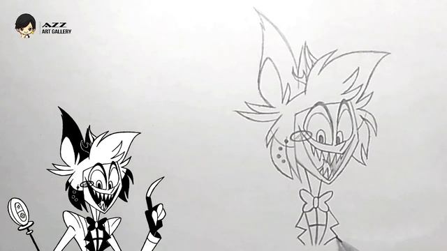 How to draw Alastor from Hazbin Hotel смотреть онлайн