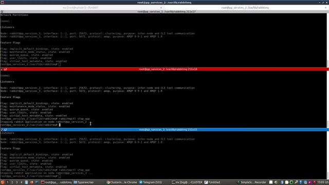 Как установить кластер rabbitmq на три ноды. #2 смотреть онлайн