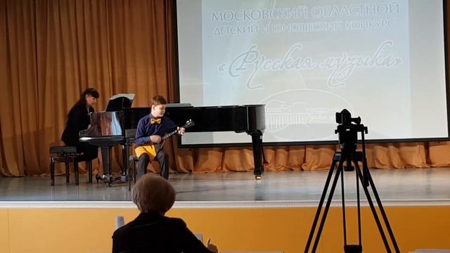 Павел Бакулин 10 лет. П.И. Чайковский " Неаполитанская песенка", В.В. Андреев "Испанский танец". смотреть онлайн