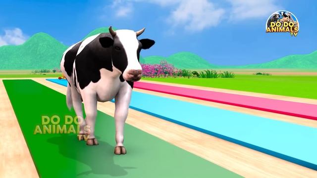 Cow Elephant Gorilla Guess The Right Key ESCAPE ROOM CHALLENGE Animals Game - Learn Animals Names смотреть онлайн