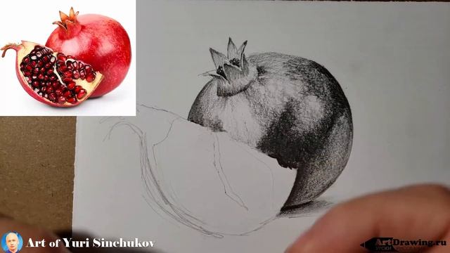 как нарисовать гранат карандашом маркерами шариковой ручкой смотреть онлайн
