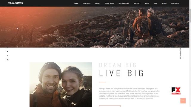 Vagabonds Personal Travel and Lifestyle Blog WordPress Theme Hud смотреть онлайн