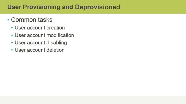 User Provisioning and Deprovisioning смотреть онлайн