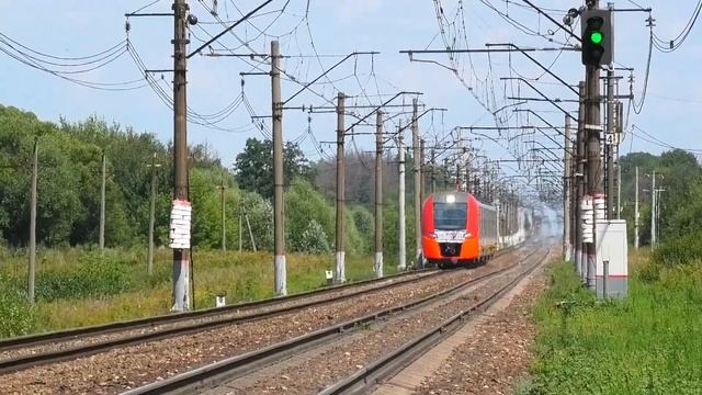 ЭС2ГП-011 "Ласточка" сообщением Москва - Белгород смотреть онлайн