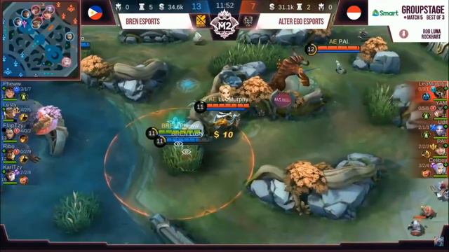 BREN vs ALTER EGO Game 1 Bren Esports vs Alter Ego M2 World Championship PH vs ID смотреть онлайн