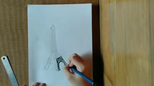 3 D Sketch of Eiffel Tower [Tutorial] смотреть онлайн