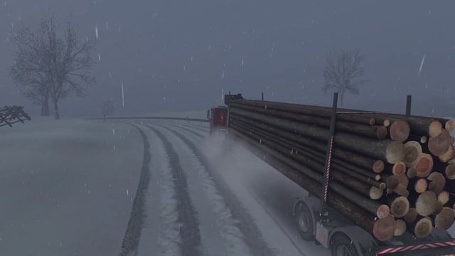 ❄ Frosty Winter ❄ Logging 🌲 Timber Truck Scania R Nexgen | 🔊 DC16 V8 | ETS2 Mods Gameplay смотреть онлайн