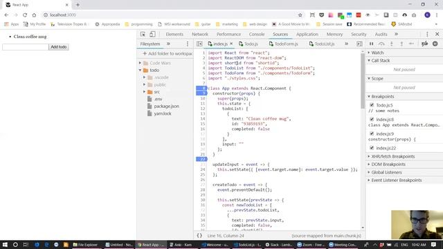 Debugging React in Chrome Inspector (w/ workspaces and blackboxing) смотреть онлайн