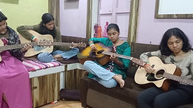 26th January special by Guitar of Daughter with #Nationa_ Anthem ( chord format) смотреть онлайн