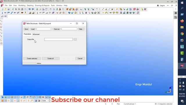 How to export or convert a tekla file to sketchup file смотреть онлайн