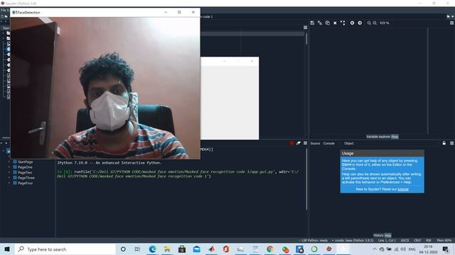 MASKED FACE RECOGNITION FOR SECURITY PURPOSES USING PYTHON смотреть онлайн