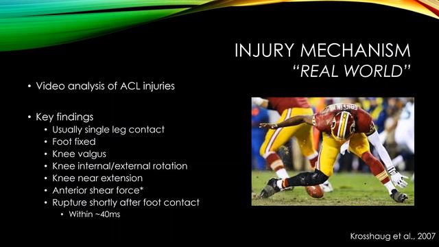 Knee (ACL) Injury Mechanics - Injury Mechanism