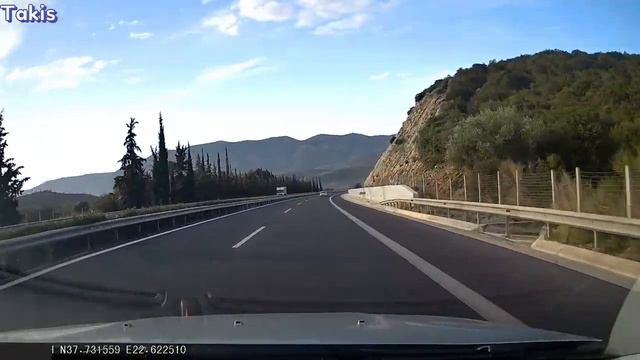 🚙 Driving in Greece 🚙 From Corinth to Tripolis 🚙 смотреть онлайн