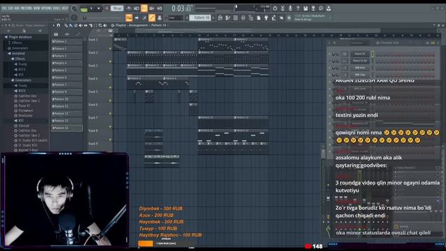 MINOR - STREAM, Efirda Rap yozamiz ( Rap Game ) ( Ishsizlar - Minus )( 09.09.2022 ) смотреть онлайн