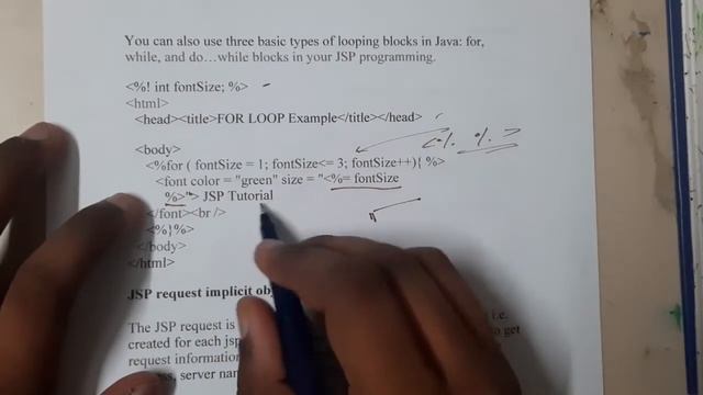 4.18 JSP loops смотреть онлайн