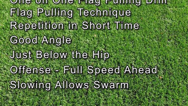 Youth Flag Football Defense Drill - One on One Flag Pulling смотреть онлайн