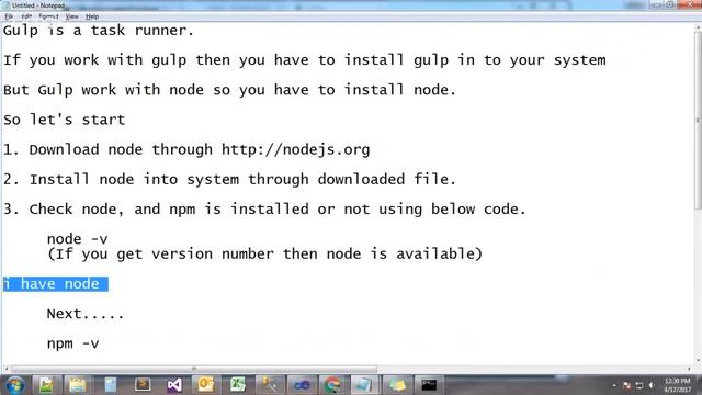 Installing Gulp смотреть онлайн
