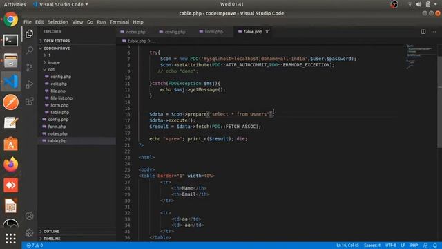 Read Data From Database in PDO PHP with MySQL Part # 3 смотреть онлайн