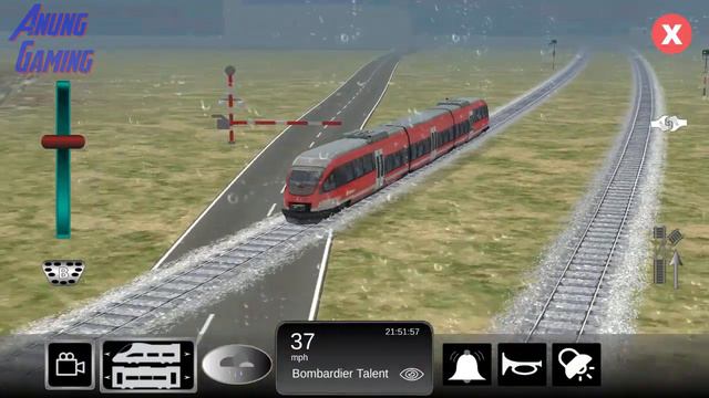 Train Sim - Mountain Pass Using Bombardier Talent at Rainy Day - Simulasi Kereta Api смотреть онлайн
