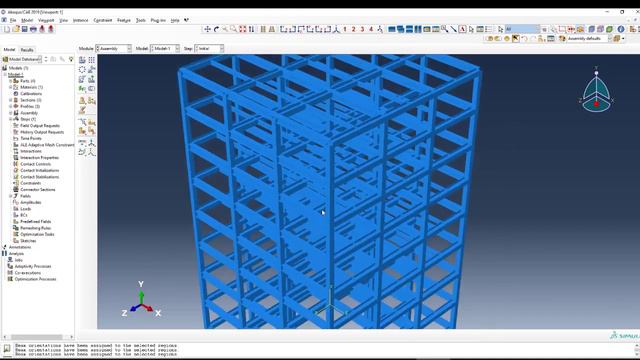 ABAQUS tutorial Time history analysis of A ten-story steel structure смотреть онлайн
