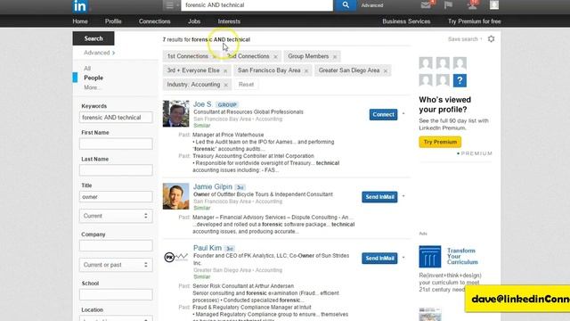 7 minute Linkedin Advanced Search Tutorial смотреть онлайн