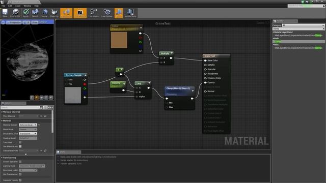 Ue4: advanced materials (Ep. 30 Adding grime/dirt using decals) смотреть онлайн