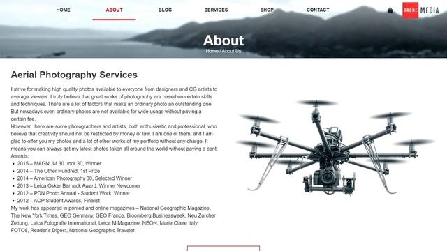 Drone Media - WebSite X5 Pro Template смотреть онлайн