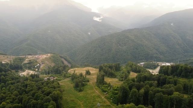 Красная поляна, Роза Хутор , Сочи, Адлер. Krasnaya Polyana, Rosa Khutor, Sochi, Adler. Dji mini2. смотреть онлайн