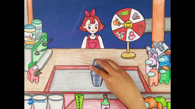 Milk Tea Challenge! AMONG US Milk Tea ( ver.2) Disgusting or Tasty? - Stop Motion Paper смотреть онлайн