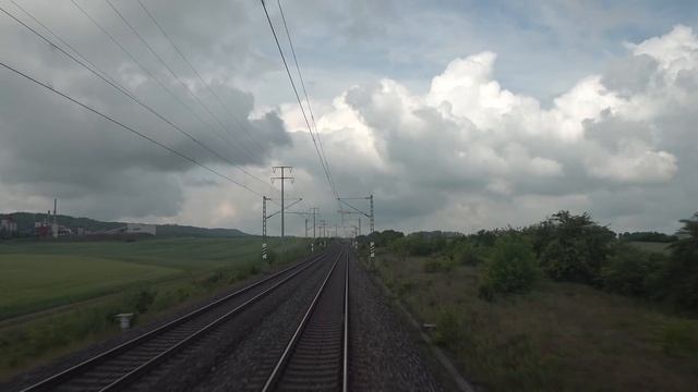 【4K】 Führerstandsmitfahrt Fürth HBF Nach Würzburg HBF über Neustadt An Der Aisch,Kitzingen