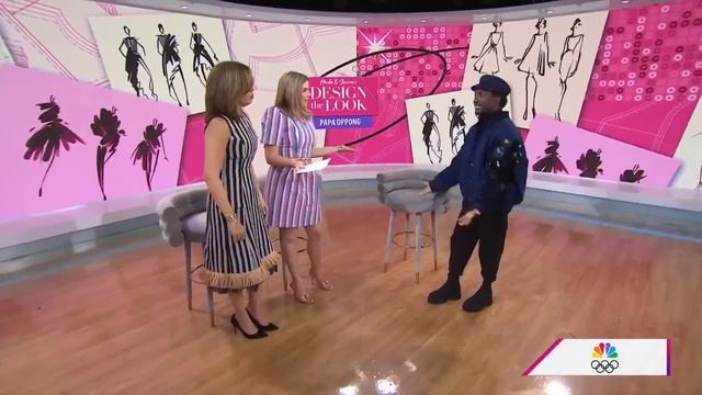 See designer Papa Oppong's custom designs for Hoda & Jenna смотреть онлайн