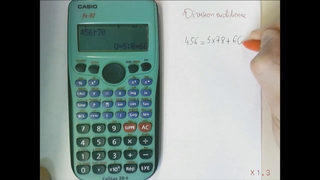 Division euclidienne calculatrice casio смотреть онлайн