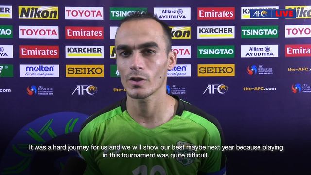 Ortukov Akbarjon Reaction - Soro Company(TJK) Vs Victoria University College FC(MYA)