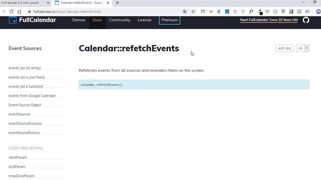 FullCalendar/Laravel-6 eventReceive e refetchEvents смотреть онлайн