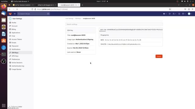 Create a ssh key and attach it to your gitlab account Part 3 | بالعربي GIT #ssh #gitlab #devops смотреть онлайн