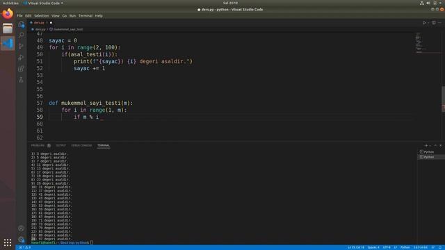 Python Programlama - Ders 12 - Örnekler - Bool fonksiyonlar смотреть онлайн