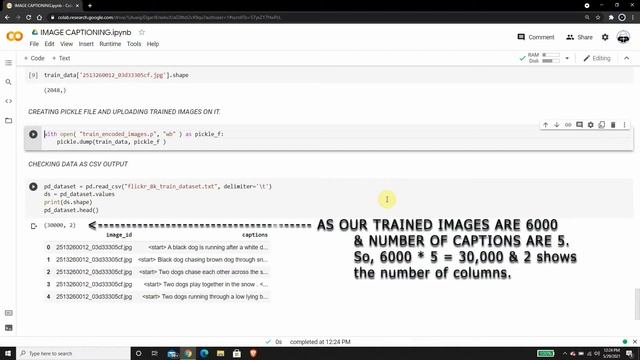 CREATING PICKLE FILE & VIEW IN CSV FORMAT | IMAGE CAPTIONING | DEEP LEARNING | NLP смотреть онлайн