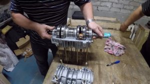 Ремонт коленвала с/х "Буран" (укладка в картер) часть 2