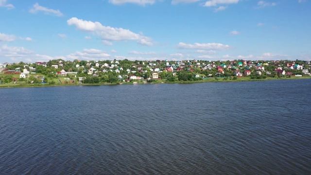 Котеджный поселок Самарский. Красивое водохранилище. Волжский район. Город Самара. смотреть онлайн