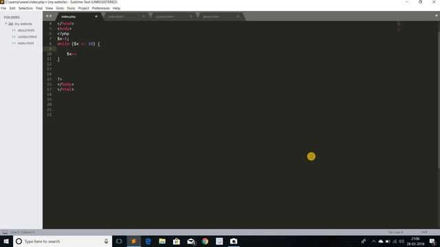 php part 13 while loop in php смотреть онлайн