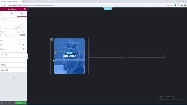 Elementor DIAGONAL Image Hover Effect with Text Overlay | WordPress Creative Card Hover Animation смотреть онлайн