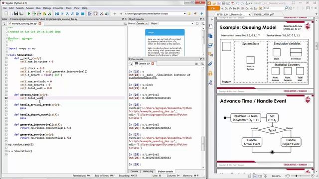 Queuing System Discrete Event Simulation in Python (Event-scheduling) смотреть онлайн