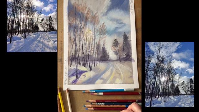Как рисовать с фотографии. Пастельные карандаши смотреть онлайн