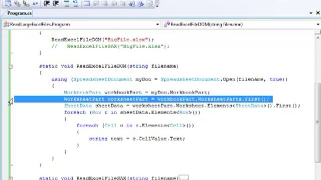 Reading Large Excel Files using the Open XML SDK смотреть онлайн