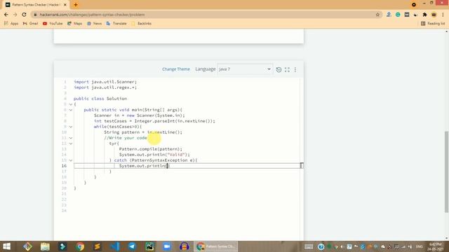 HackerRank Pattern Syntax Checker problem solution in Java | Java solutions | Programmingoneonone смотреть онлайн